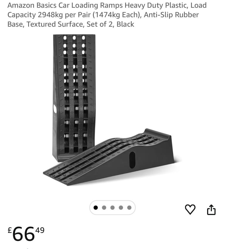 Set of 2 Heavy Duty Car Loading Ramps