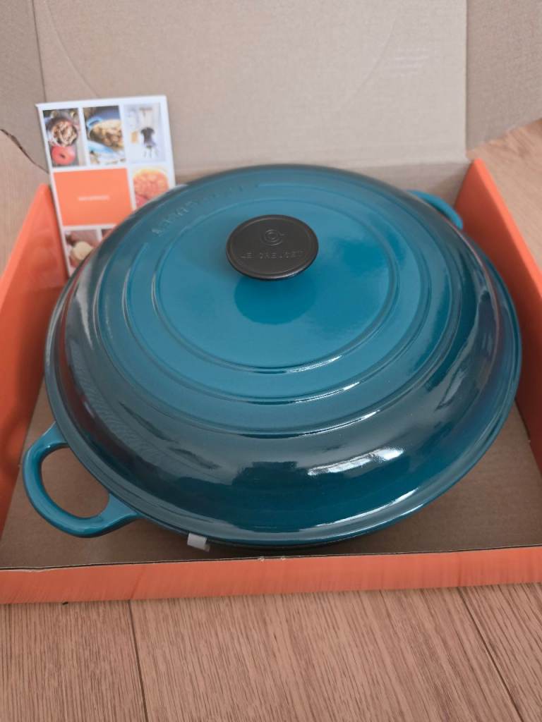 Le Creuset braiser 30cm Deep Teal brand new boxed