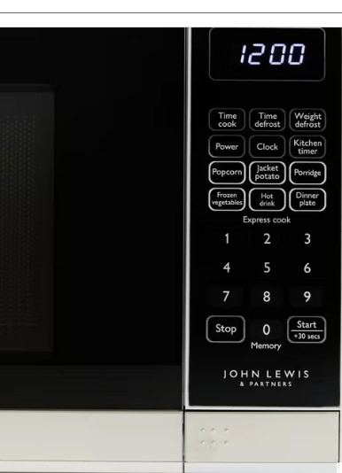 John Lewis microwave 20l JLSMW008 brand new RRP £79