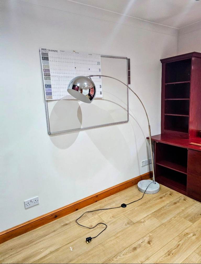 Modern Arc Floor Lamp Chrome