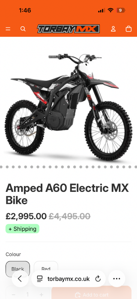 2025 Amped a60 50mph+ 60v40ah 6kw 80miles from new 