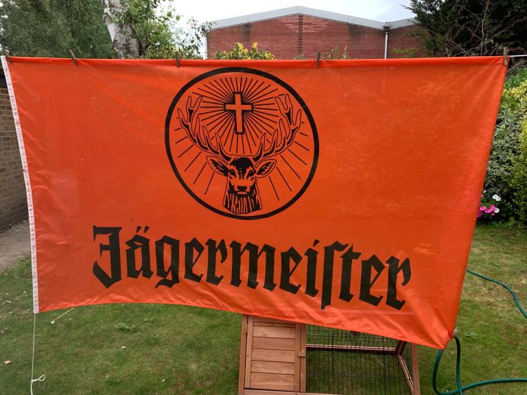 Very large Jägermeister flag