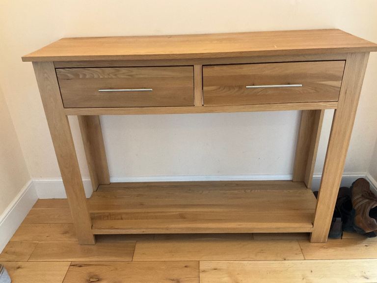 Console Table Oak Furniture Land