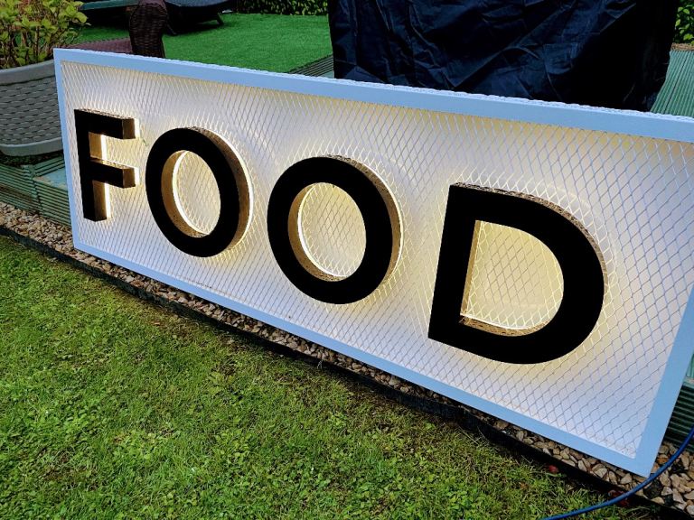 Illumination Promotion Signage - Food