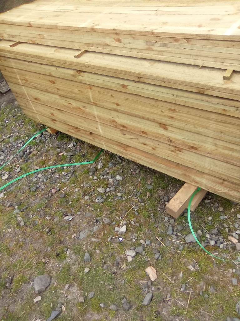 Green Treated Fence Slats – Brand New Stock
