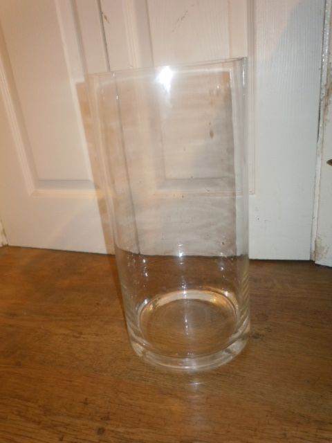 GLASS CYLINDER VASE