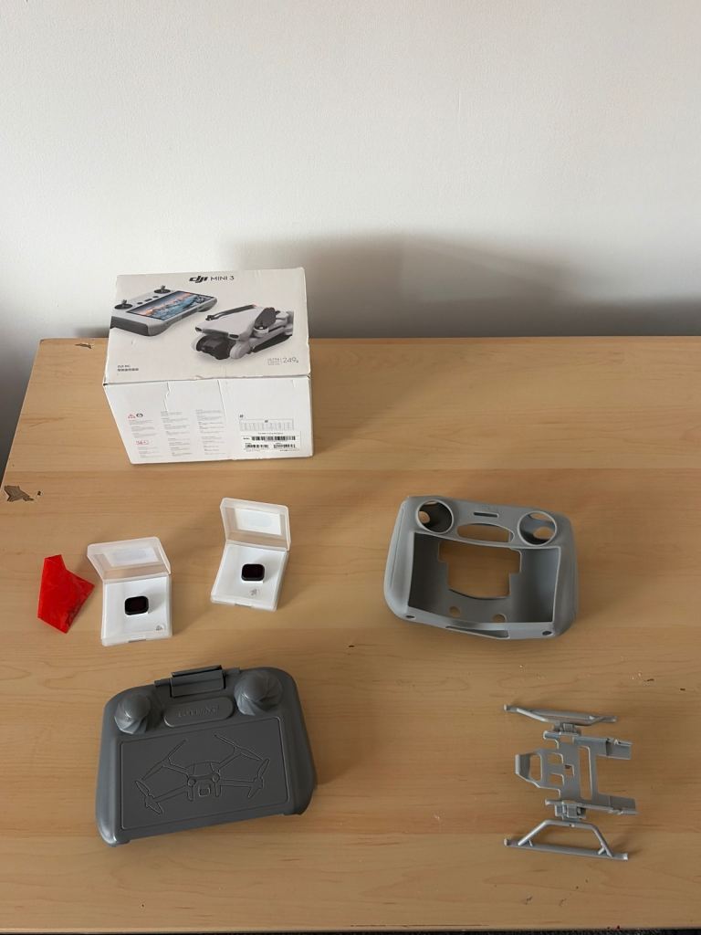 DJI mini 3 with DJI rc intelligent flight battery abd accessories 