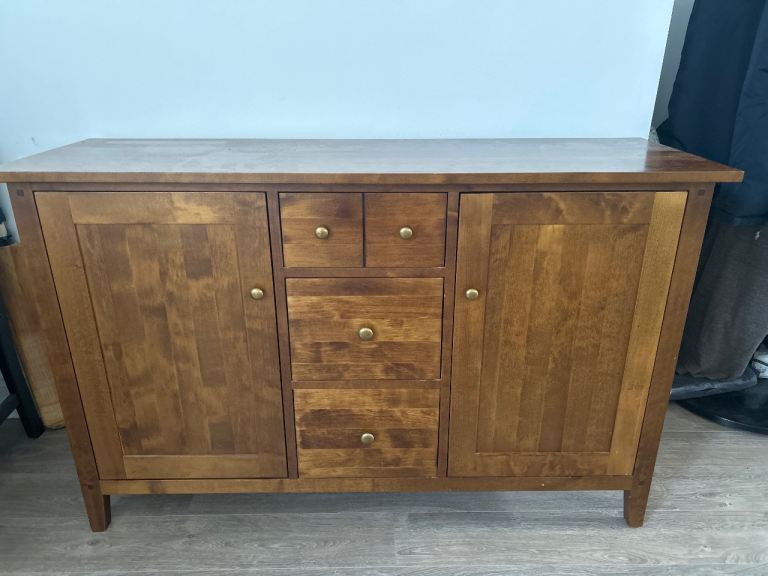 Wooden Sideboard with Drawers and Cupboards