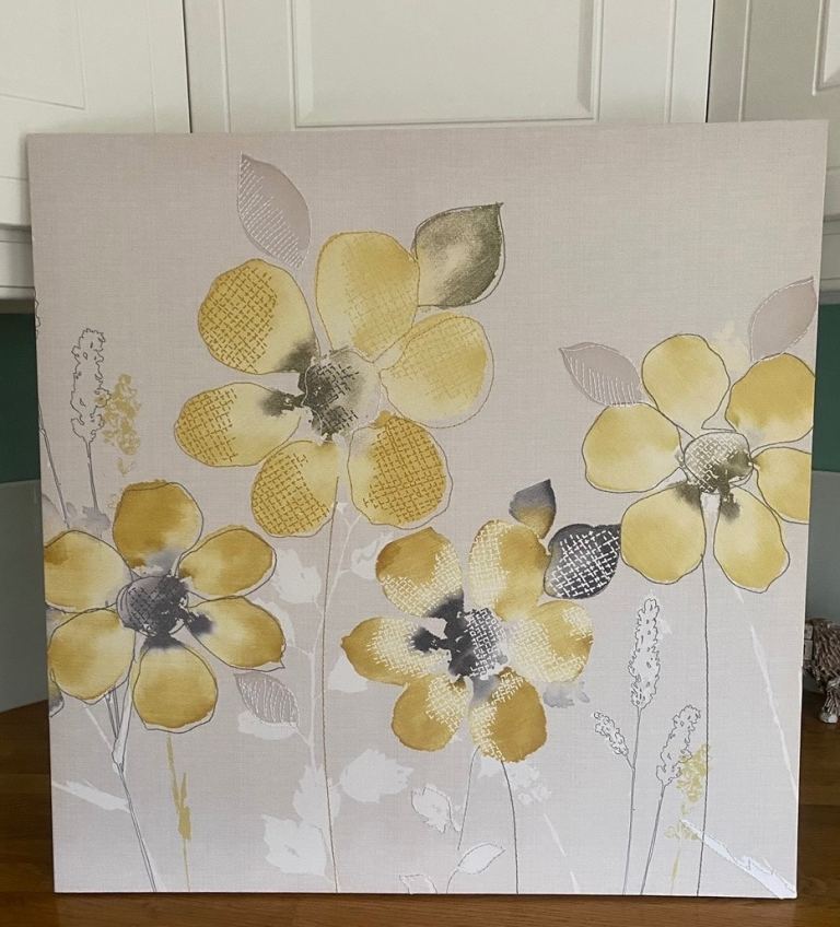 Lovely Yellow Floral Wall Art – As Good As New