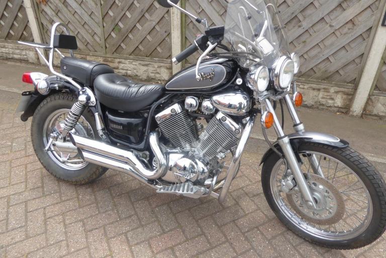 YAMAHA VIRAGO 535 N REG VERY CLEAN VERY LOW MILES NEW BATTERY 1 YEARS MOT