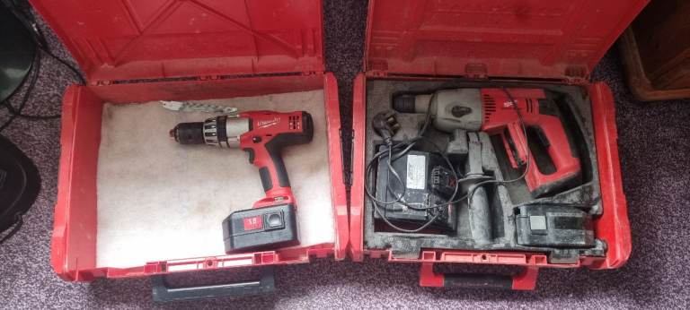 Milwaukee M18 Cordless Drill Driver with Battery Sds Drill with charger