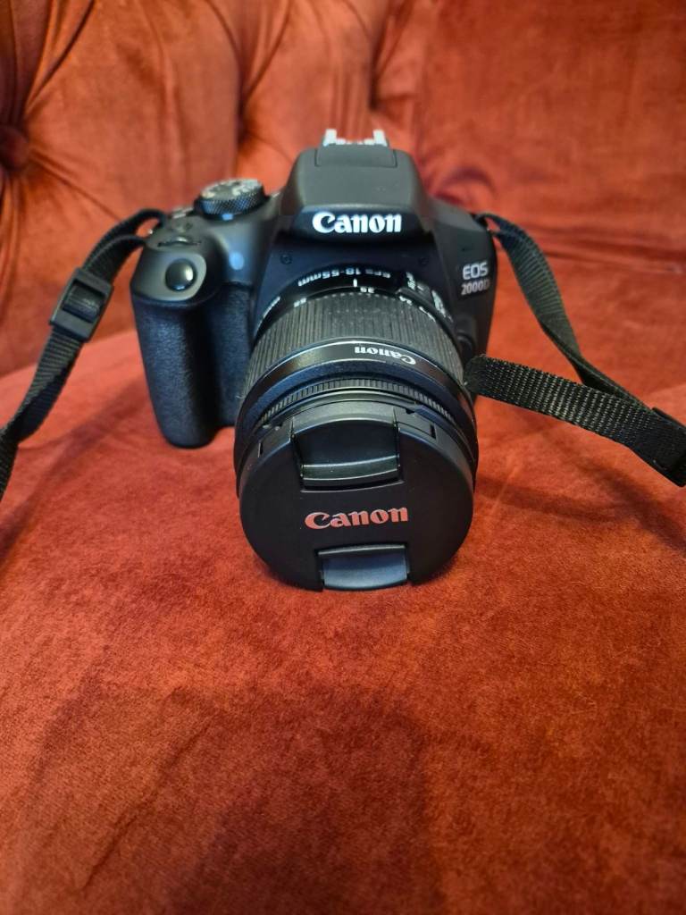 Canon EOS 2000D DSLR Camera with Lens – Good Condition