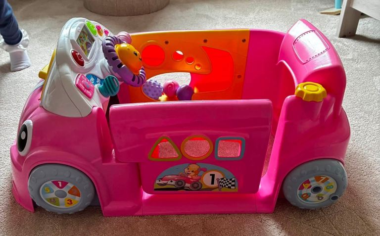 Fisher-Price Laugh & Learn Smart Stages Car – Pink