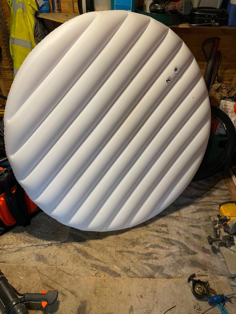 Lazy Spa Vegas Inflatable Hot Tub Cover – White, Nearly New