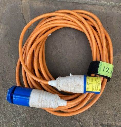 16amp x 12m Heavy Duty Site or Caravan Hook Up Extension Cable. 