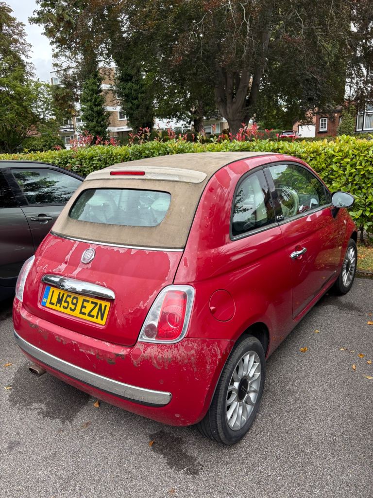 Fiat, 500, Convertible, 2009, Manual, 1242 (cc), 3 doors