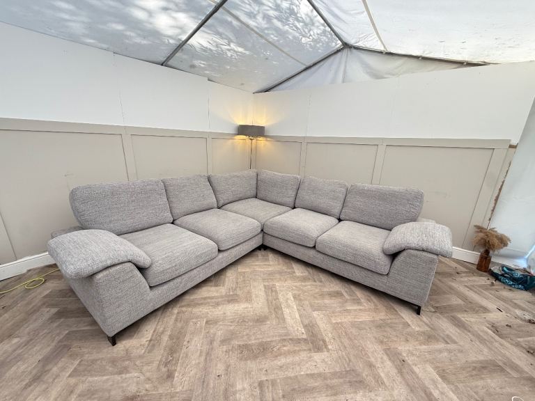 Large grey L shape sofa DELIVERY AVAILABLE