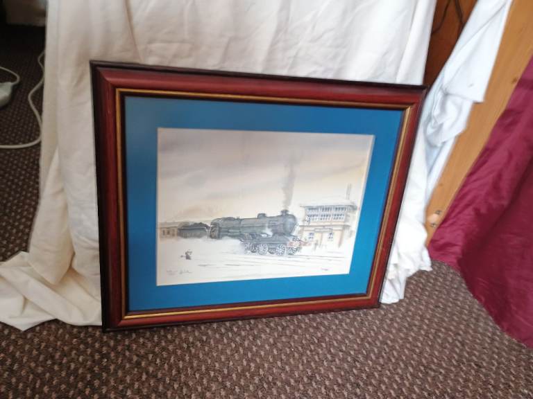 D. Wilson. Framed colour print. Railway (LNER). Limited edition. Signed.