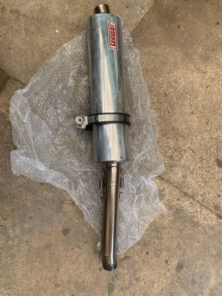 Harris motorsport super bike end can 