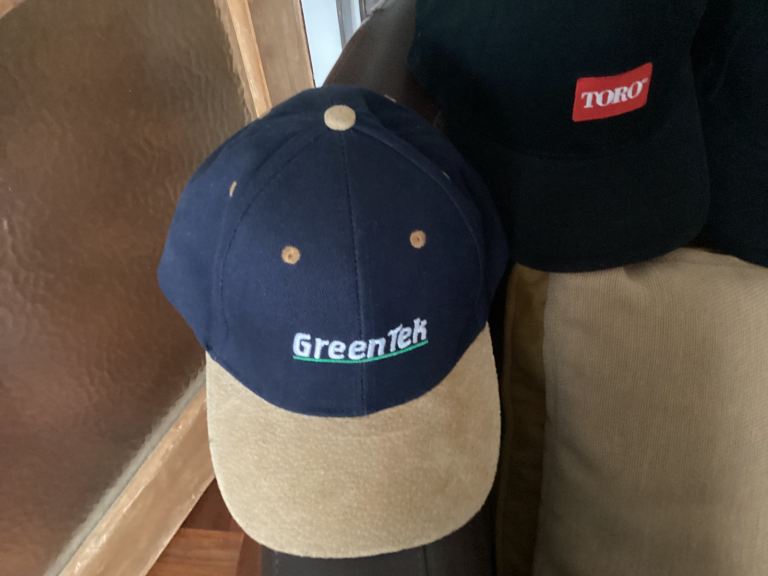 GreenTek Baseball Cap - Navy Blue and Tan, As Good As New
