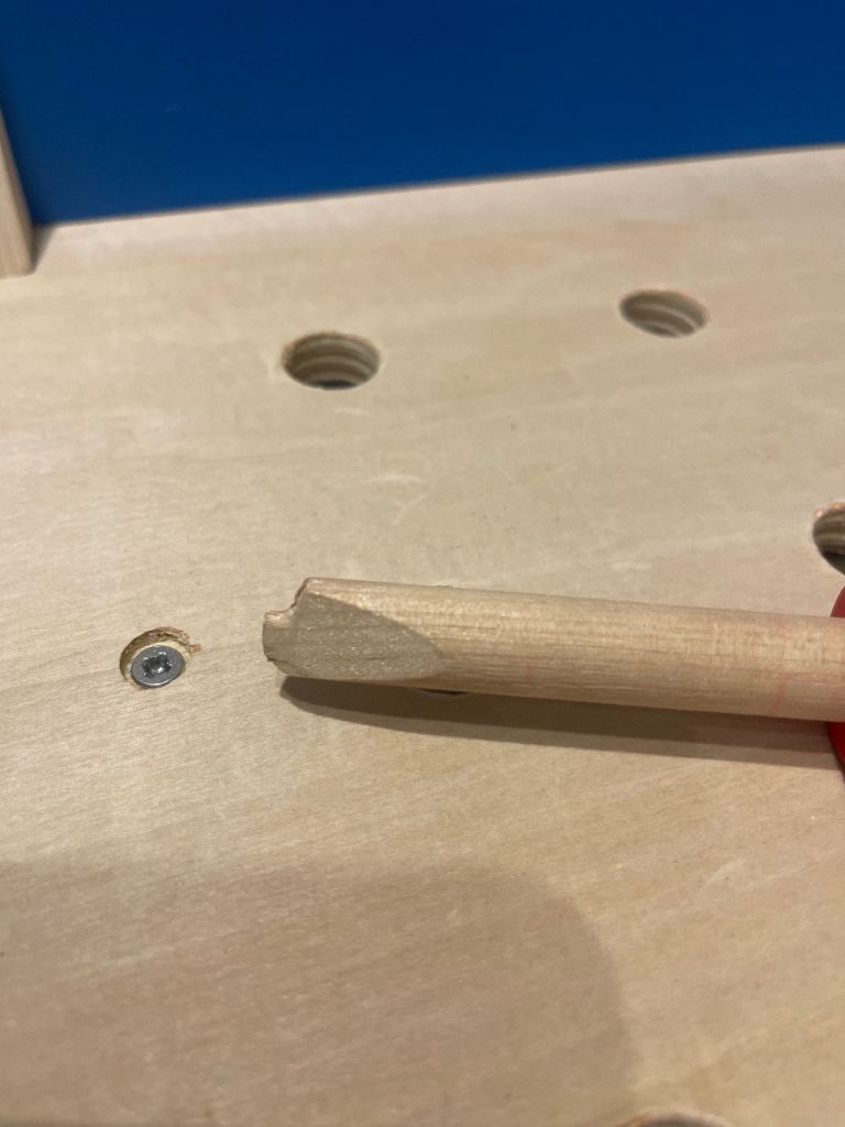 Wooden workbench kids 