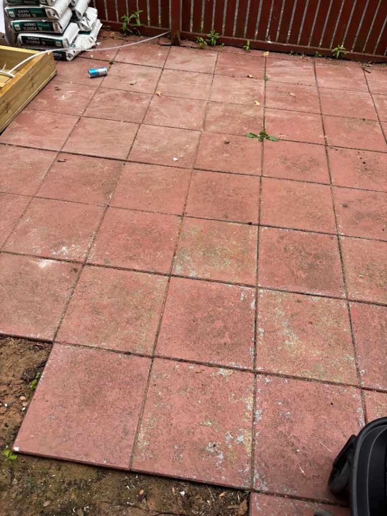Used Red Patio Slabs – Collection Only