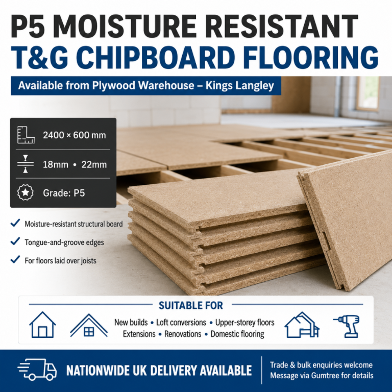 P5 Moisture-Resistant T&G Chipboard Flooring – Nationwide Deli