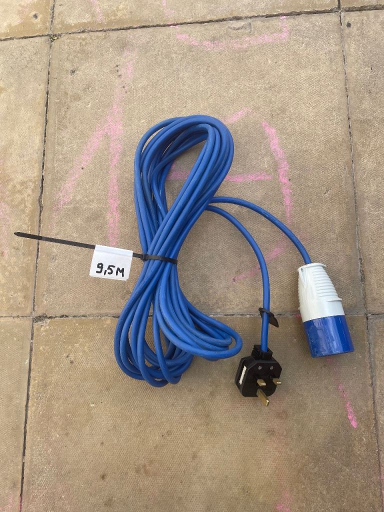 13a adaptor cable caravan motorhome hookup event power 9,5M