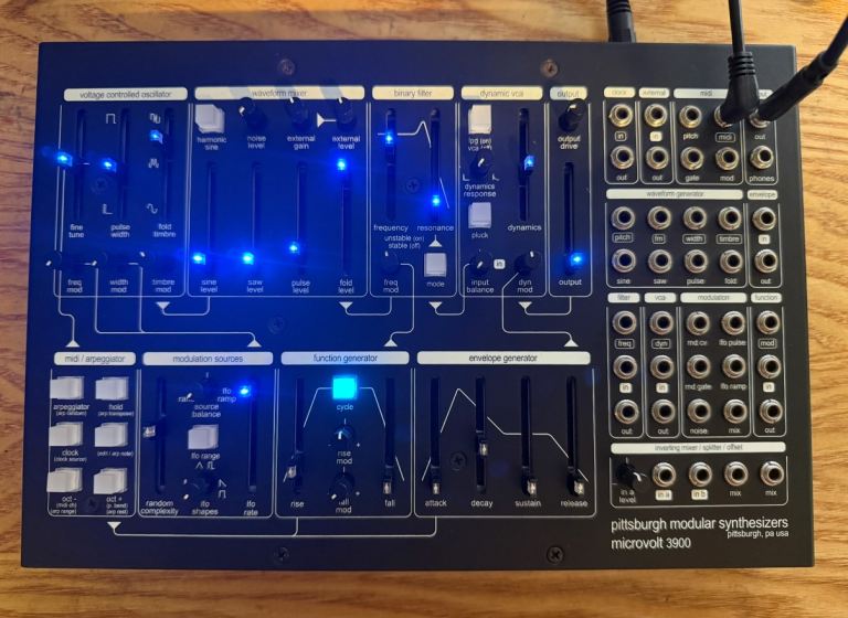 Pittsburgh Modular Microvolt 3900 semi modular synthesizer