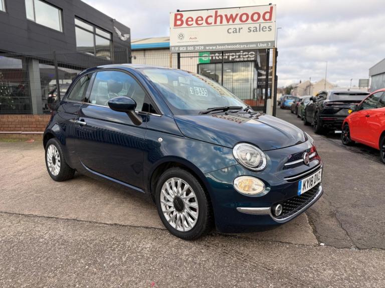 2018 Fiat 500 1.2 Lounge Euro 6 (s/s) 3dr HATCHBACK Petrol Manual