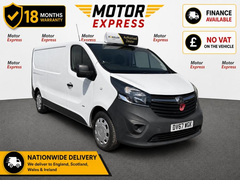 2017 Vauxhall Vivaro 2900 1.6CDTI 120PS H1 Van PANEL VAN Diesel Manual