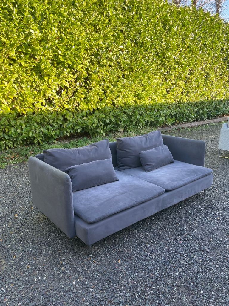 FREE DELIVERY 🥰🚚🥰 IKEA SODERHAMN DARK GREY LARGE 2 SEATER SOFA GOOD CONDITION 