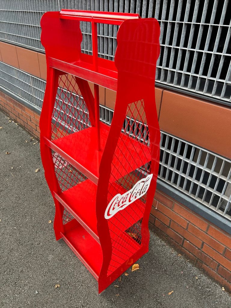 Coca Cola display stand shelving unit 