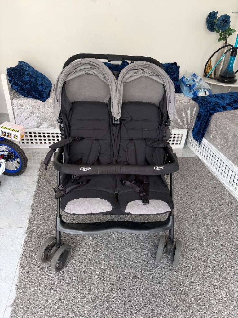 Graco double push chair