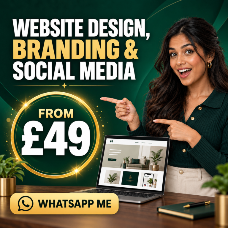 From £49 - Website Design, Branding & Social Media | Web Designer Developer SEO Ads