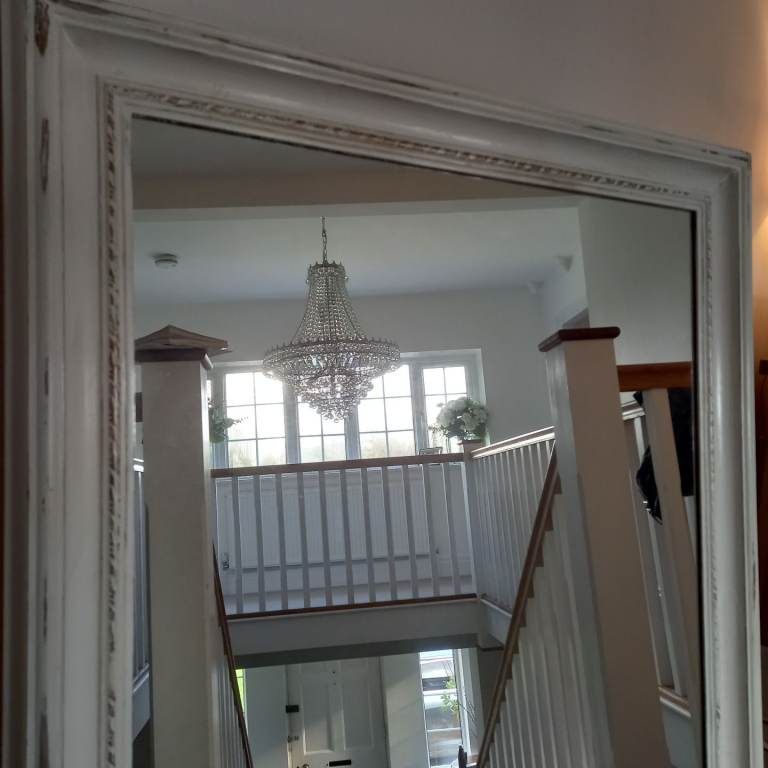 Large shabby chic mirror