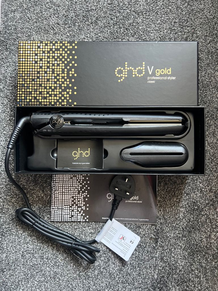 GHD V Gold Professional Styler Classic - Straightener Black BNIB