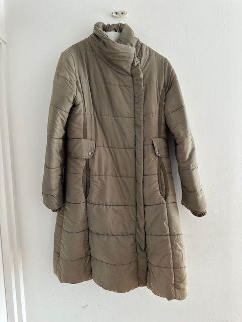 Olive Coloured Puffer Coat