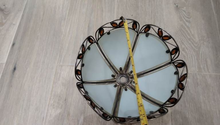 Beautiful Frosted glass lampshade  30 cm diameter