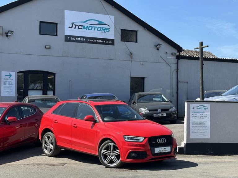 AUDI Q3 2.0 TDI [177] Quattro S Line Plus 5dr Man, diesel, red + lovely spec