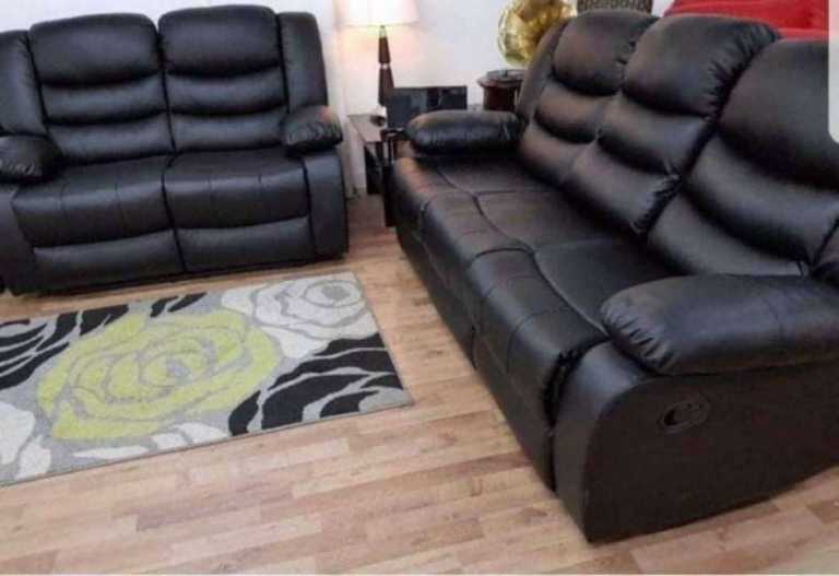 New Roma Recliner Sofa Collection — Corner & 3+2 Seater | Grey & Black Colour Available For Sale