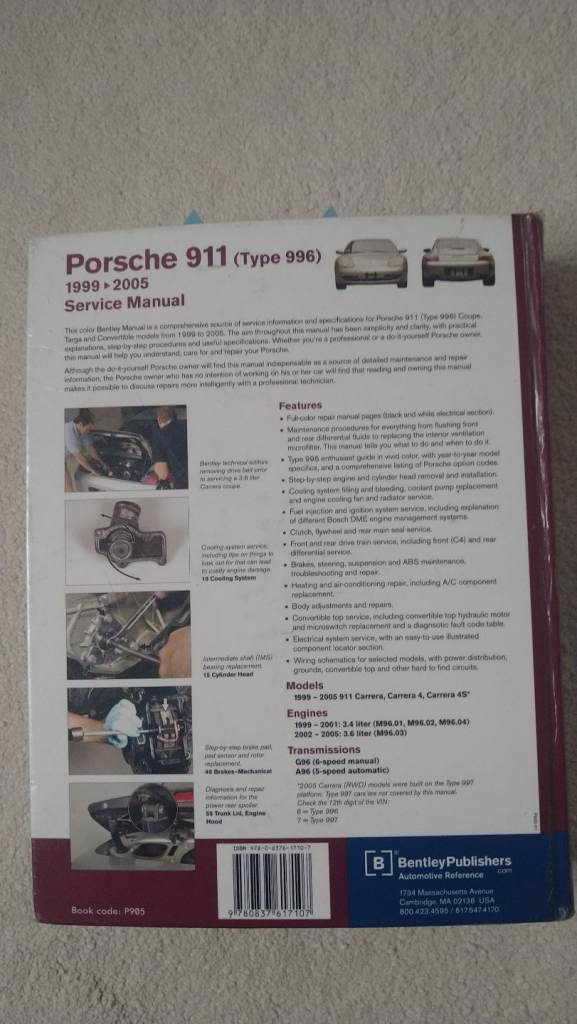 Porsche 996 Bently workshop manual 