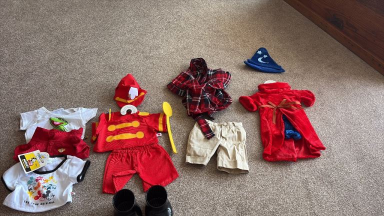 Build-A-Bear Clothes Bundle - Various Outfits, Good Condition