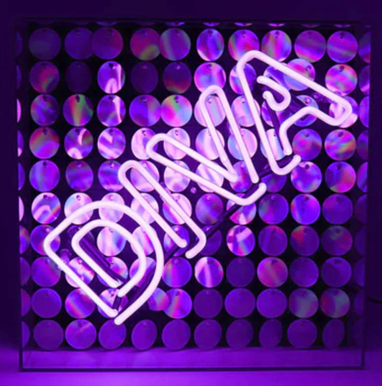 SPECIAL OFFER SALE: GENUINE *DIVA* NEON PUB SIGN (NOT LED) RRP 134.99 - WOMAN CAVE, HOME BAR