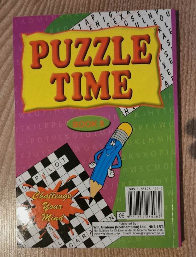 Puzzle time book 8 w f graham puzzle book