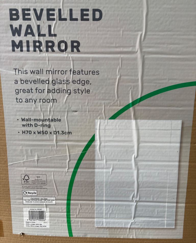 Bevelled Wall Mirror