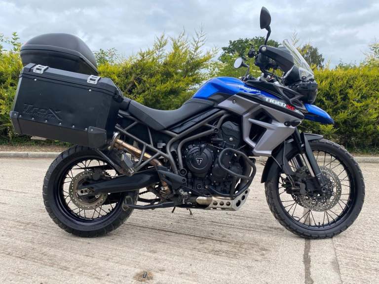 2015 65 TRIUMPH TIGER 800 XCX BLUE FULL LUGGAGE ABS ENDURO ADVENTURE TOURER