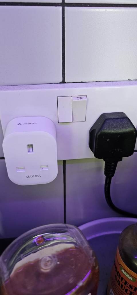 Meross Matter 2-Pack Smart Plug Mini 13A – Energy Monitoring, HomeKit, Alexa, Google, White