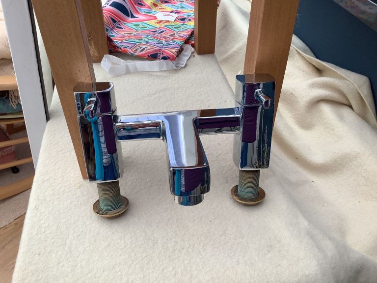 Chrome Bath Filler Taps –excellent Condition
