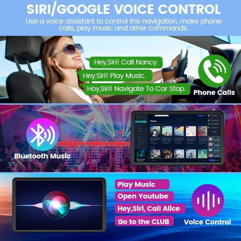 CarPlay IPS touchscreen  multi-format compatible